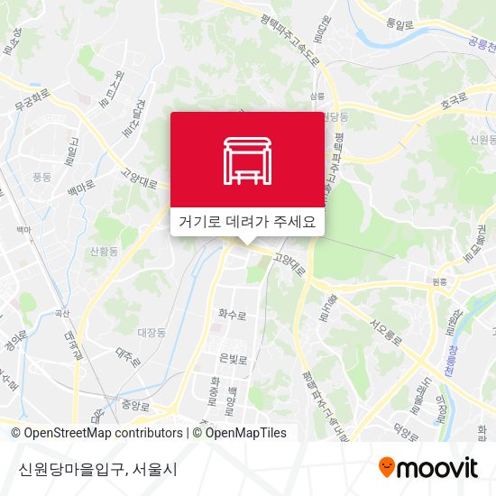 신원당마을입구 지도