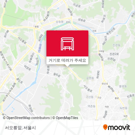 서오릉앞 지도
