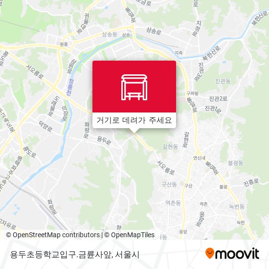 용두초등학교입구.금륜사앞 지도