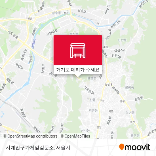 시계입구가게앞검문소 지도