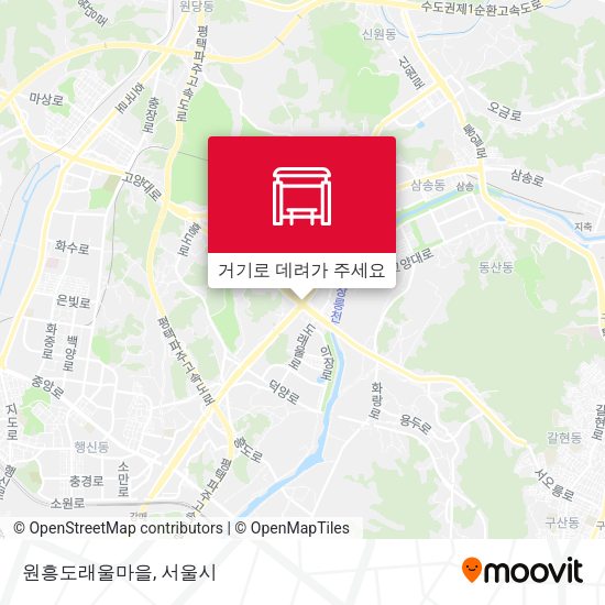 원흥도래울마을 지도