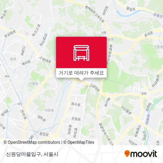 신원당마을입구 지도