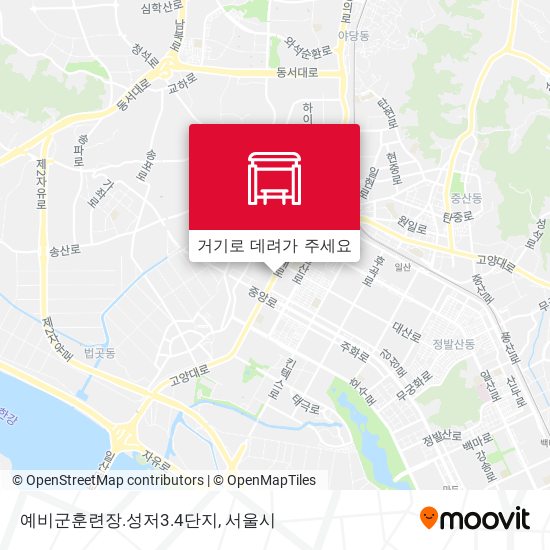 예비군훈련장.성저3.4단지 지도