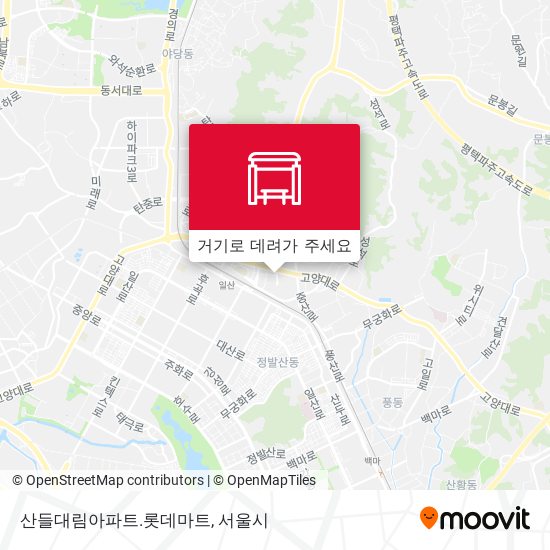 산들대림아파트.롯데마트 지도