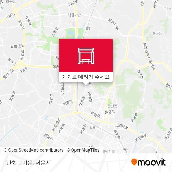 탄현큰마을 지도
