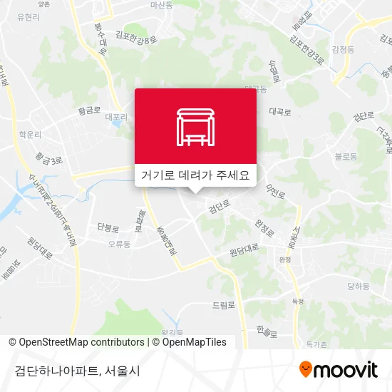 검단하나아파트 지도