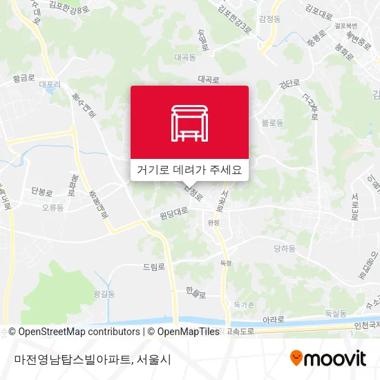 마전영남탑스빌아파트 지도