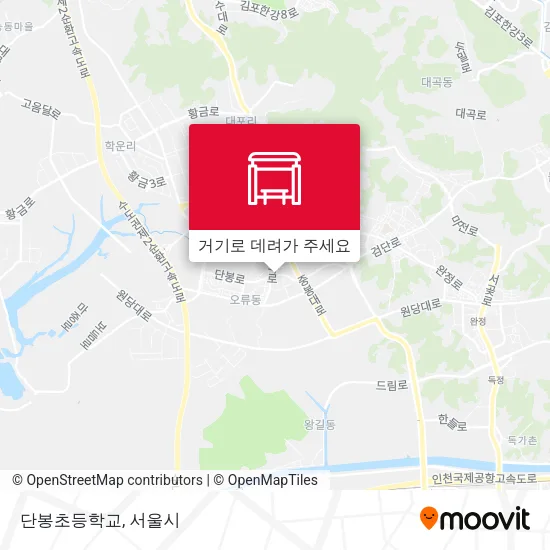 단봉초등학교 지도