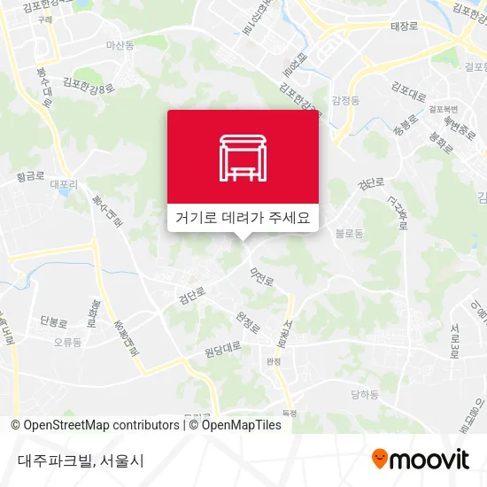 대주파크빌 지도