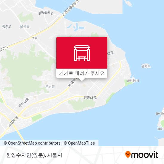 한양수자인(옆문) 지도