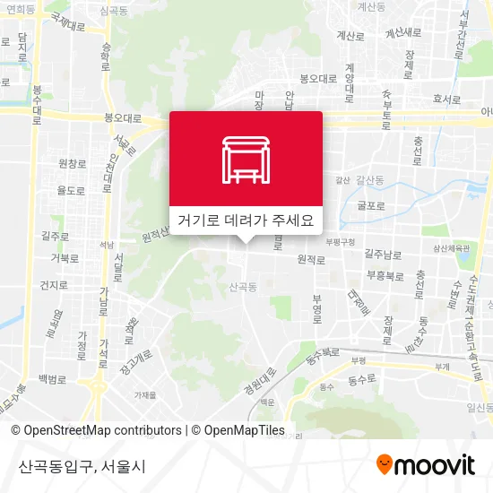 산곡동입구 지도