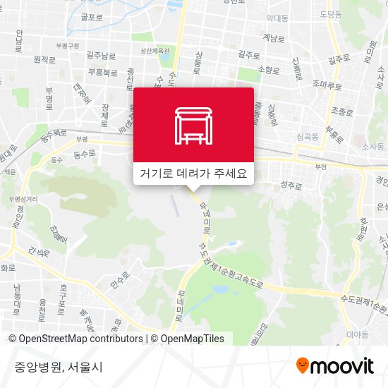 중앙병원 지도