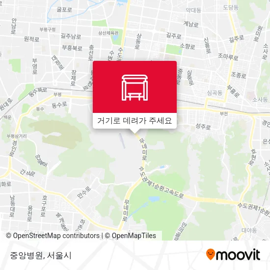 중앙병원 지도