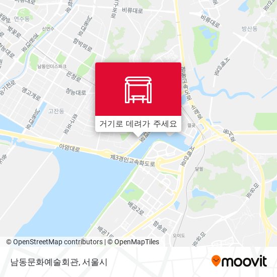 남동문화예술회관 지도