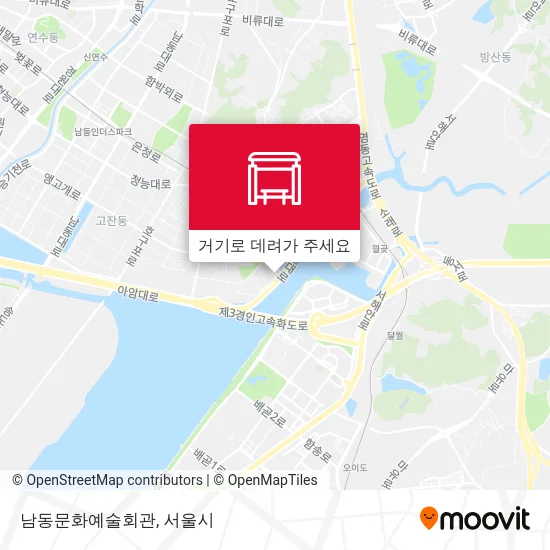 남동문화예술회관 지도