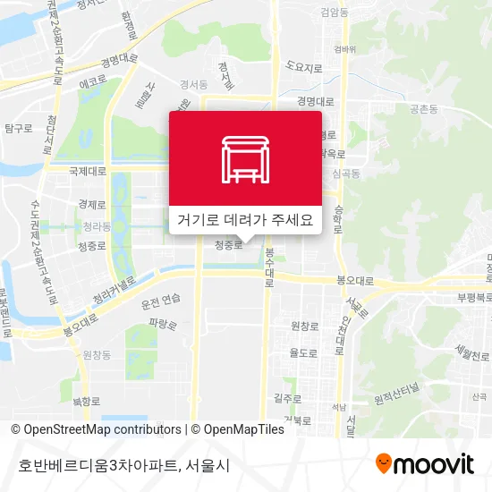 호반베르디움3차아파트 지도