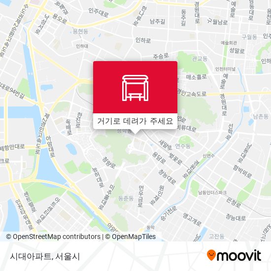 시대아파트 지도