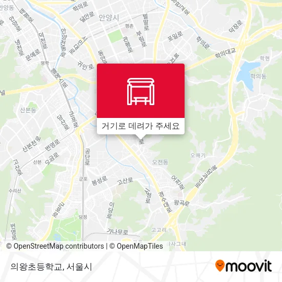 의왕초등학교 지도