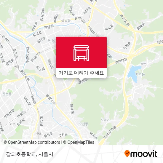 갈뫼초등학교 지도