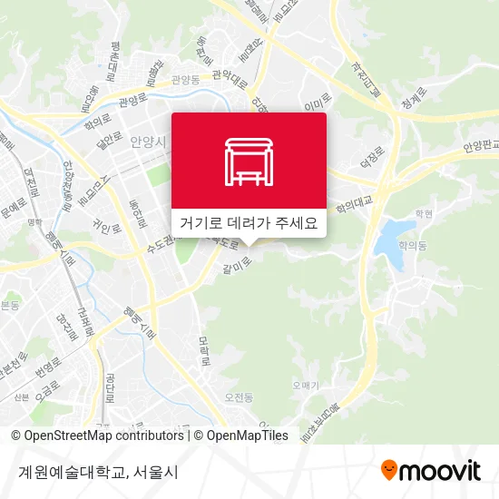 계원예술대학교 지도