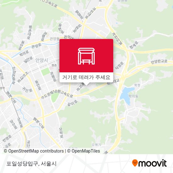 포일성당입구 지도