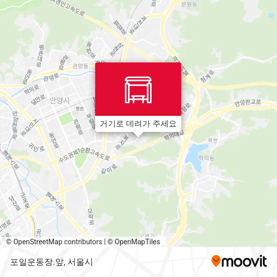 포일운동장.앞 지도