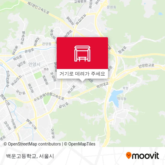 백운고등학교 지도