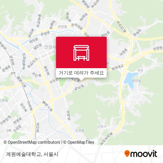계원예술대학교 지도