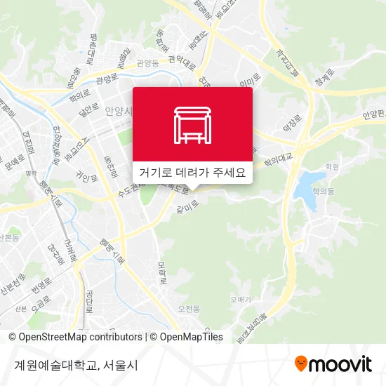 계원예술대학교 지도