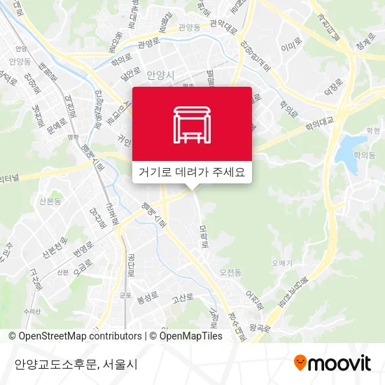 안양교도소후문 지도