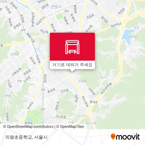 의왕초등학교 지도