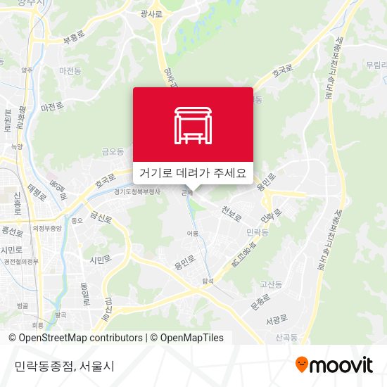민락동종점 지도