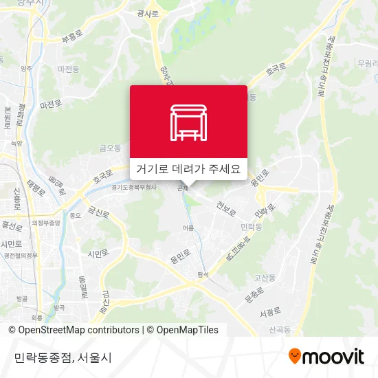 민락동종점 지도