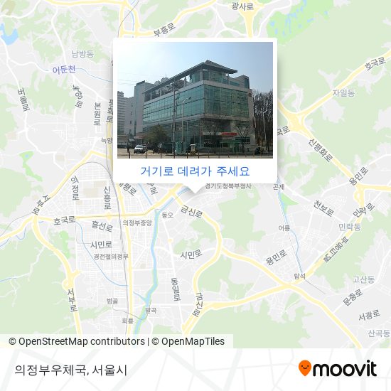 의정부우체국 지도