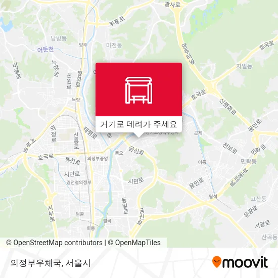의정부우체국 지도