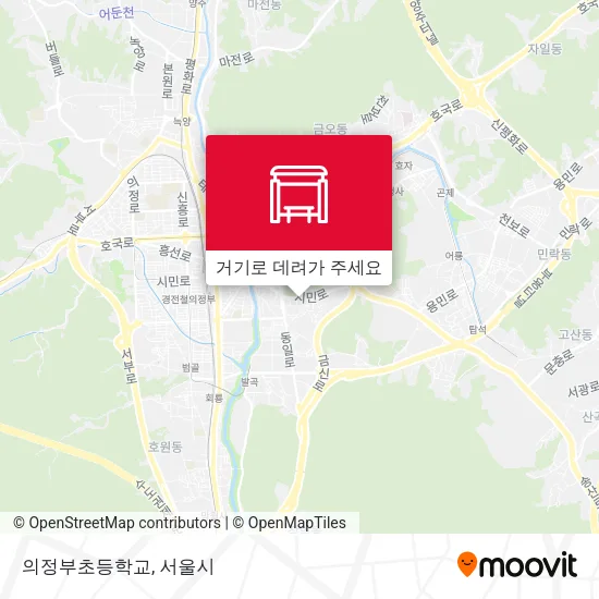 의정부초등학교 지도
