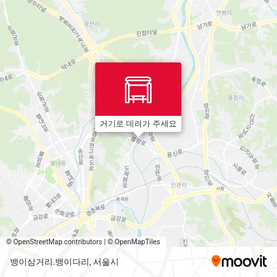 뱅이삼거리.뱅이다리 지도