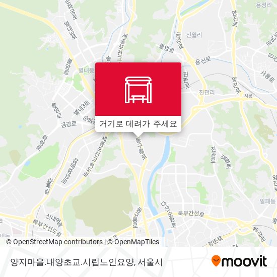 양지마을.내양초교.시립노인요양 지도