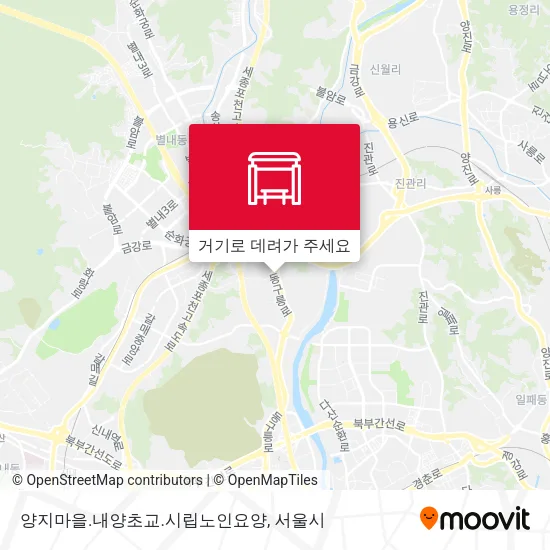 양지마을.내양초교.시립노인요양 지도