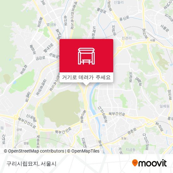 구리시립묘지 지도