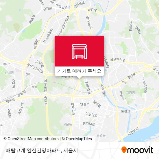 배탈고개.일신건영아파트 지도