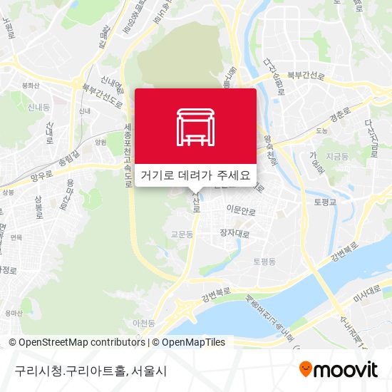 구리시청.구리아트홀 지도