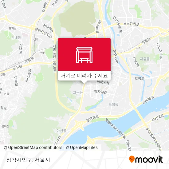 정각사입구 지도