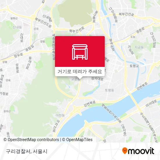 구리경찰서 지도