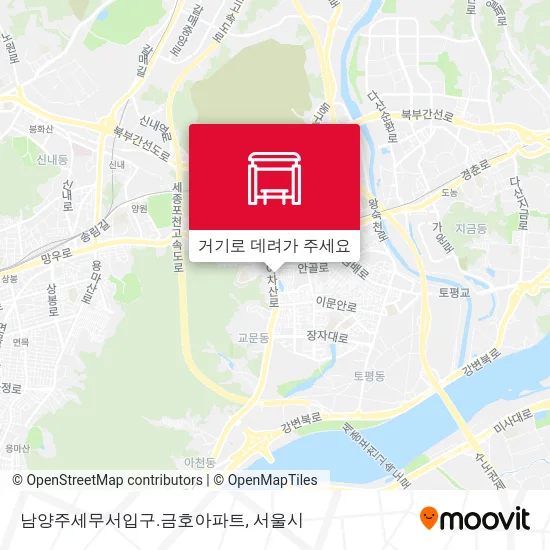 남양주세무서입구.금호아파트 지도