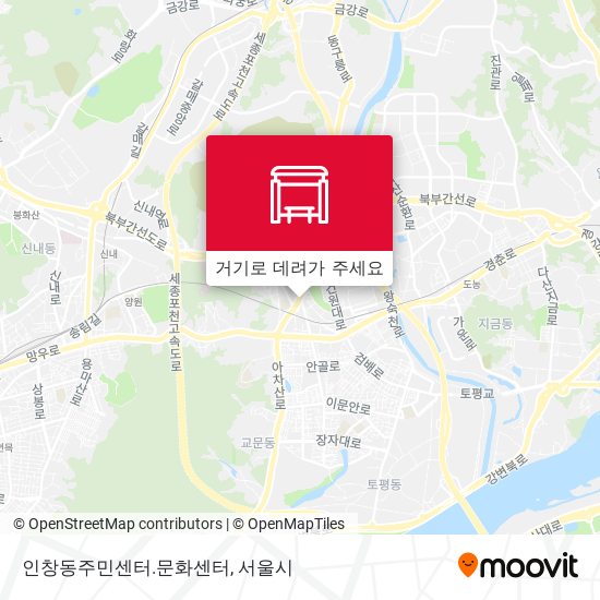 인창동주민센터.문화센터 지도