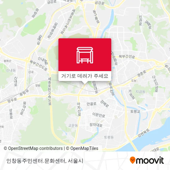 인창동주민센터.문화센터 지도