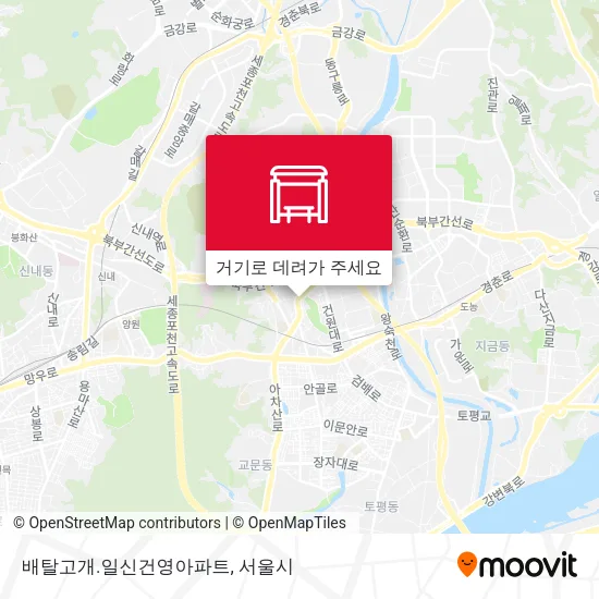 배탈고개.일신건영아파트 지도