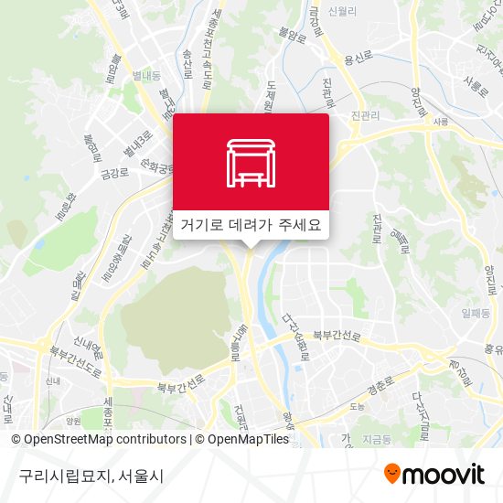 구리시립묘지 지도