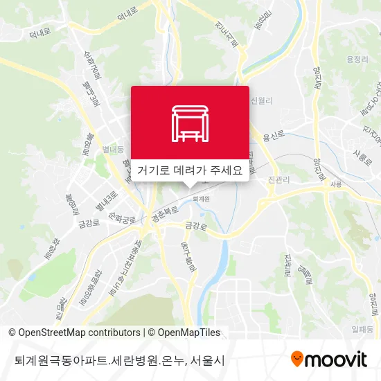 퇴계원극동아파트.세란병원.온누 지도